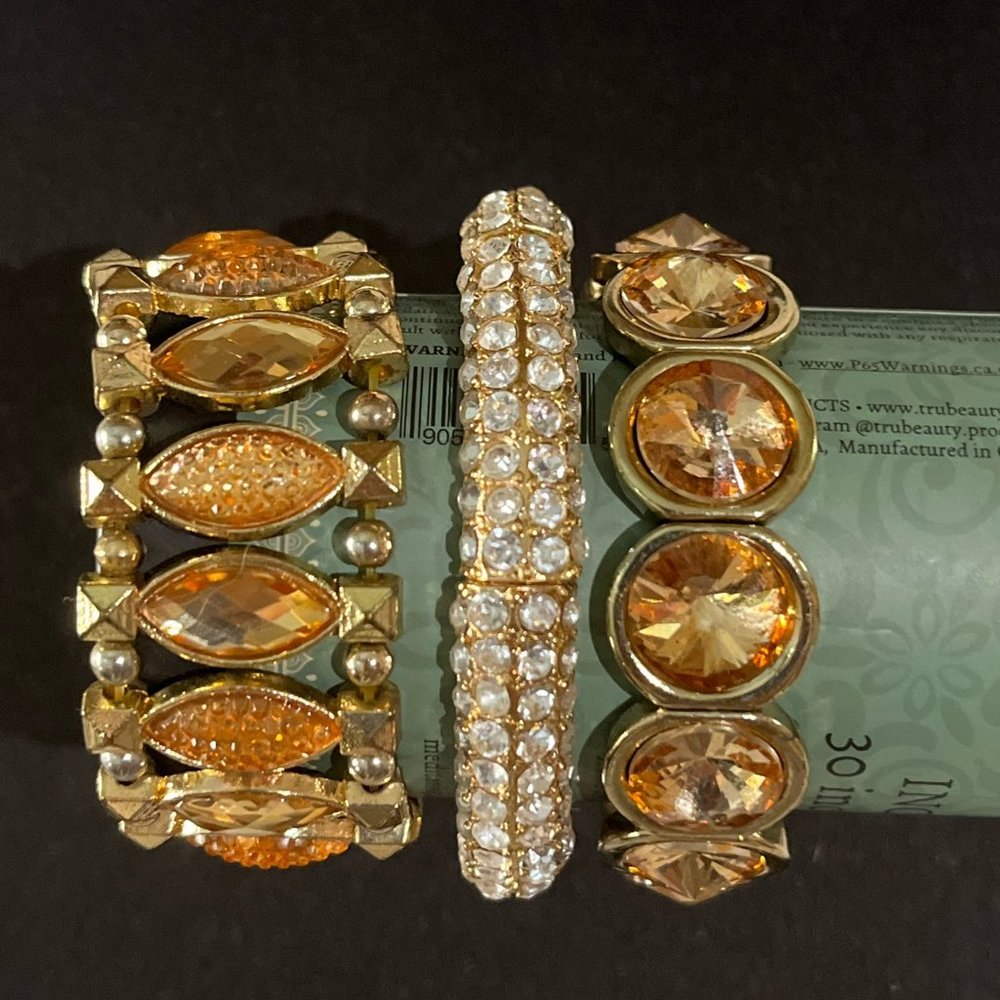 NWOT 3 bracelet gold color bundle
